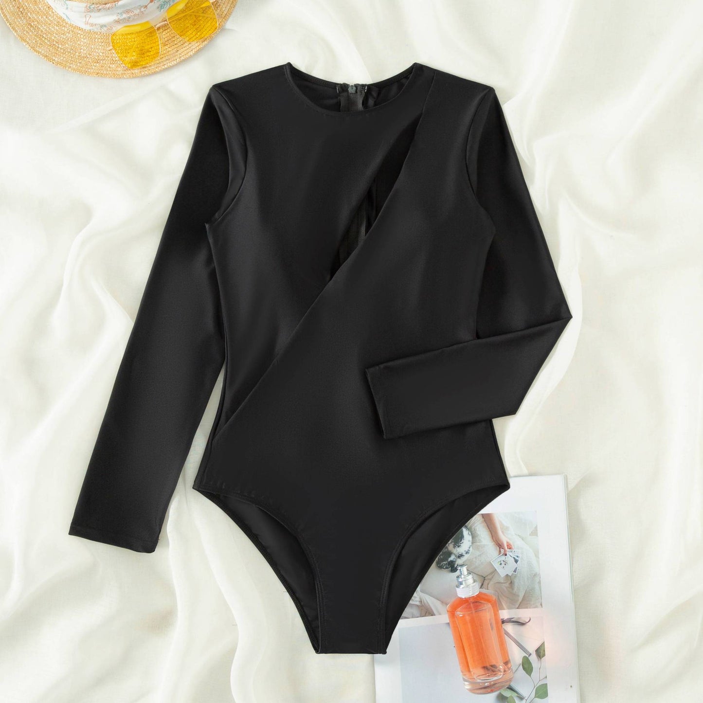 Clothing One Piece Swimsuit Women Long Sleeve Swimsuit Surfing Beach Vacation