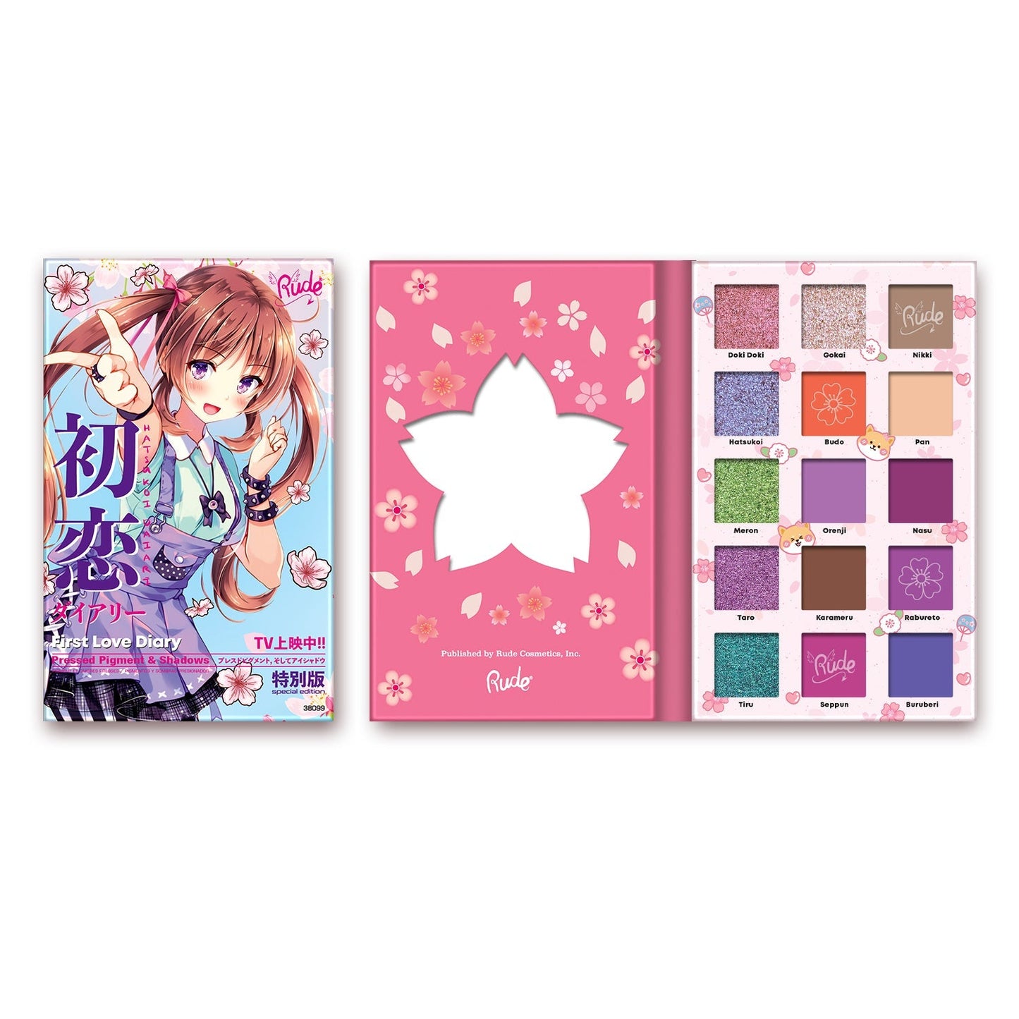 RUDE Manga Collection Pressed Pigments & Shadows - First Love Diary - First Love Diary