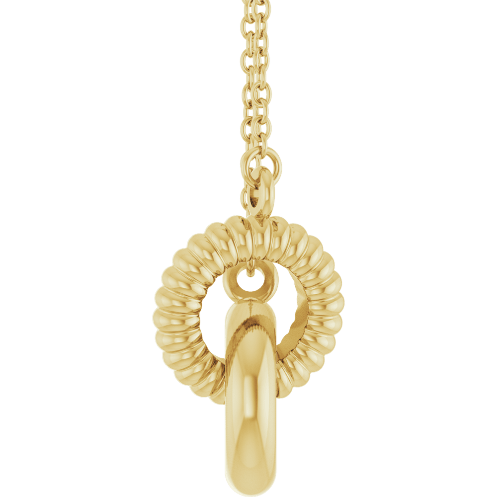 Liaison Éternelle Necklace 14K Gold Interlocking Circles