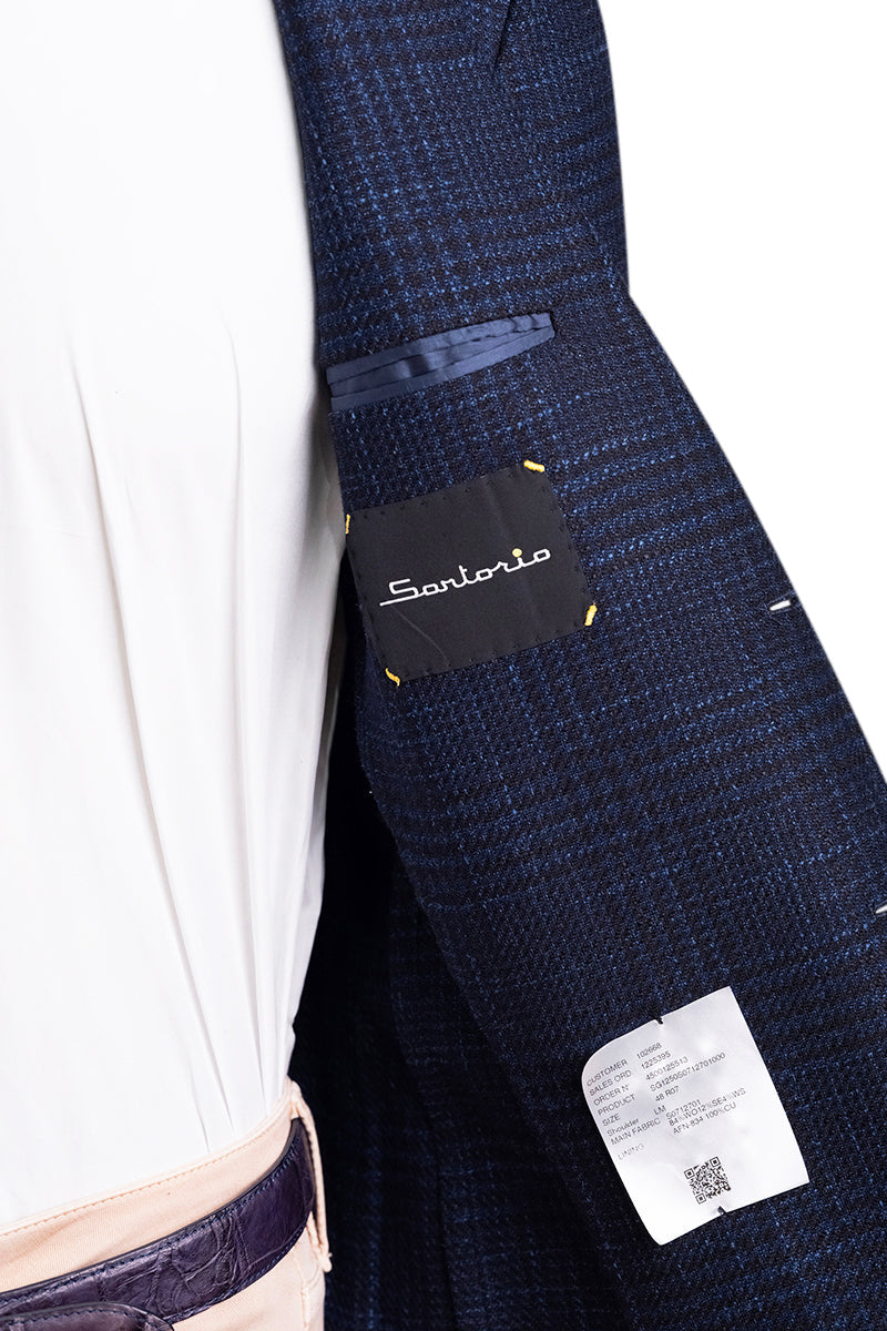 Sartorio Patterned Wool-Silk Sport Jacket