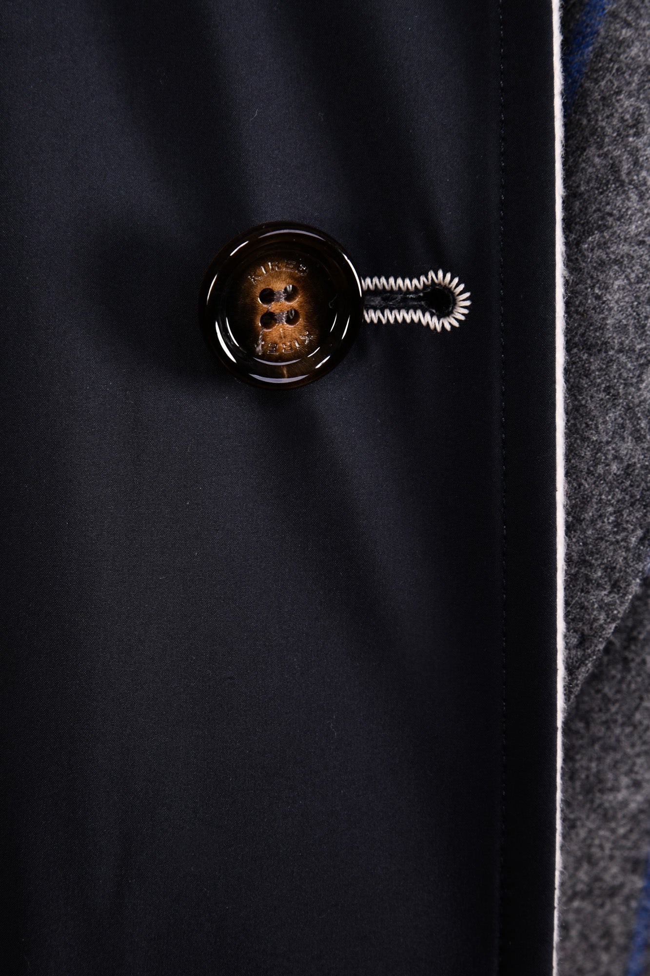Kired by Kiton Peak Cashmere Reversible Raincoat