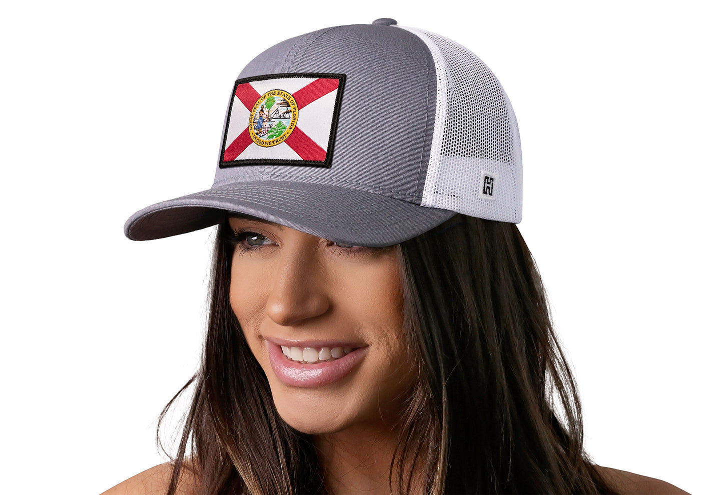 Florida Flag Trucker Hat | Black FL Snapback