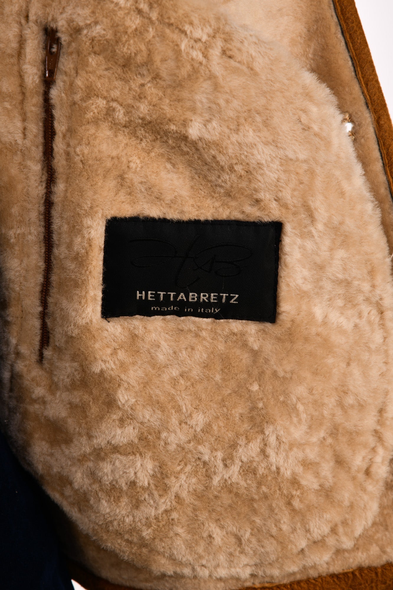 Hettabretz Leather Shearling Overcoat