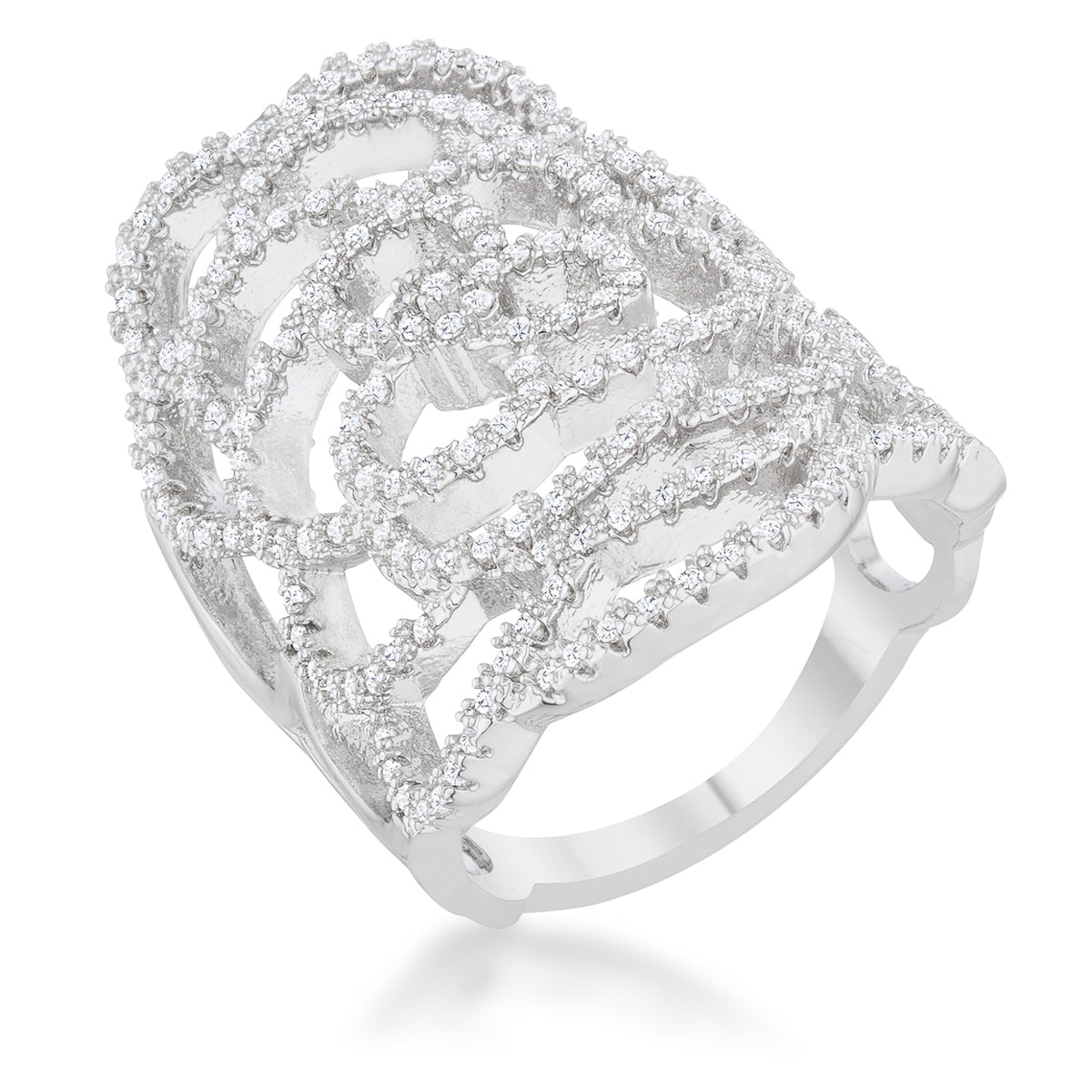 Rosa 1.25ct CZ Filigree Cocktail Ring