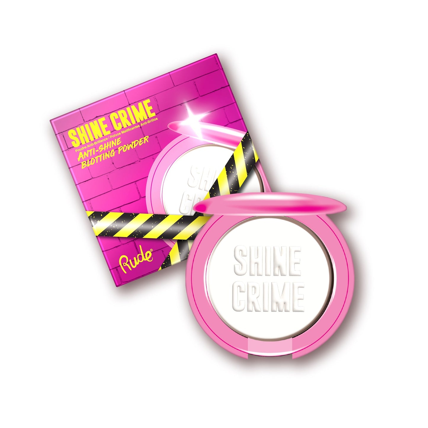 RUDE Shine Crime Anti-Shine Blotting Powder - Translucent - Translucent