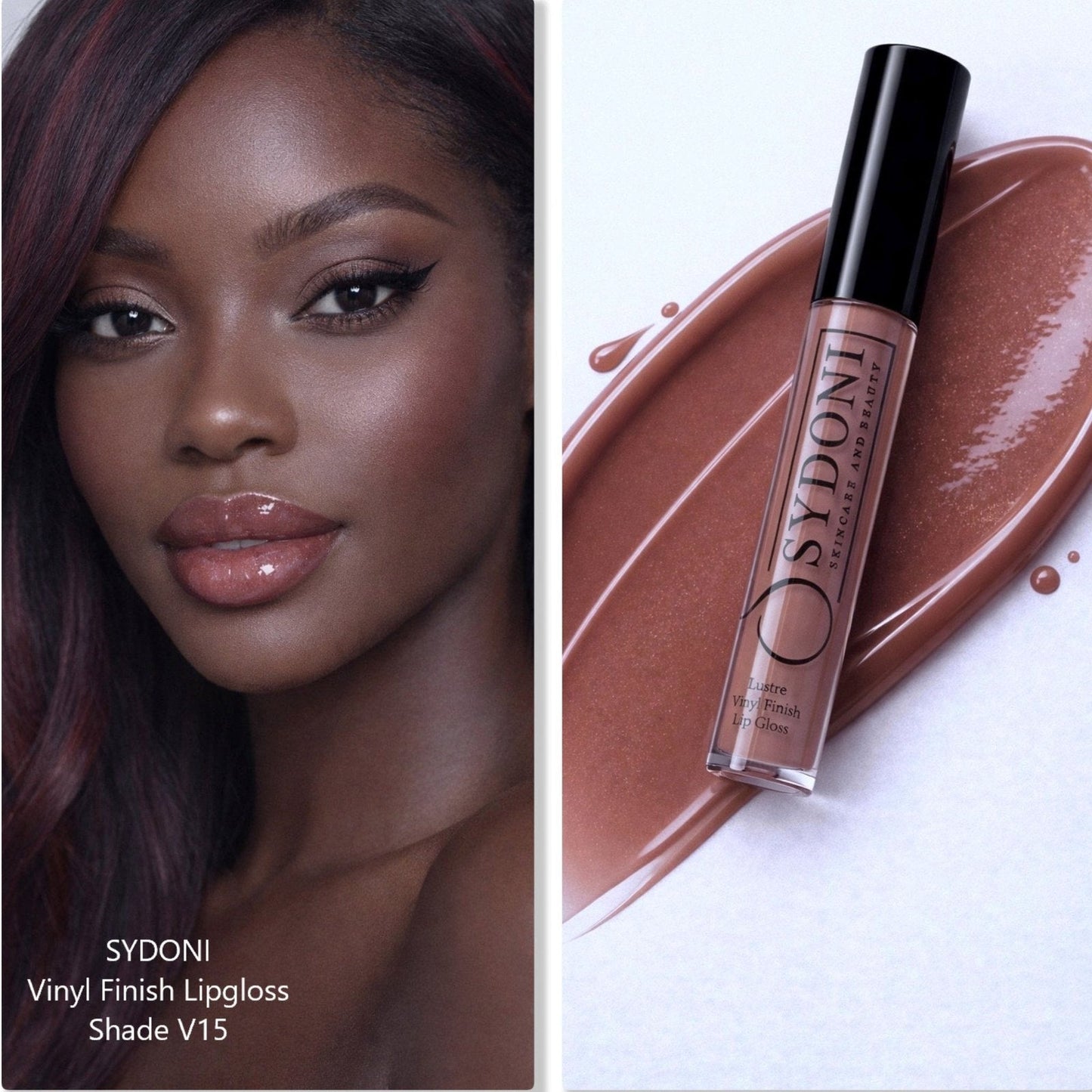 SYDONI VINYL FINISH LIPGLOSS SHADE V15 - Medium Chocolate Brown