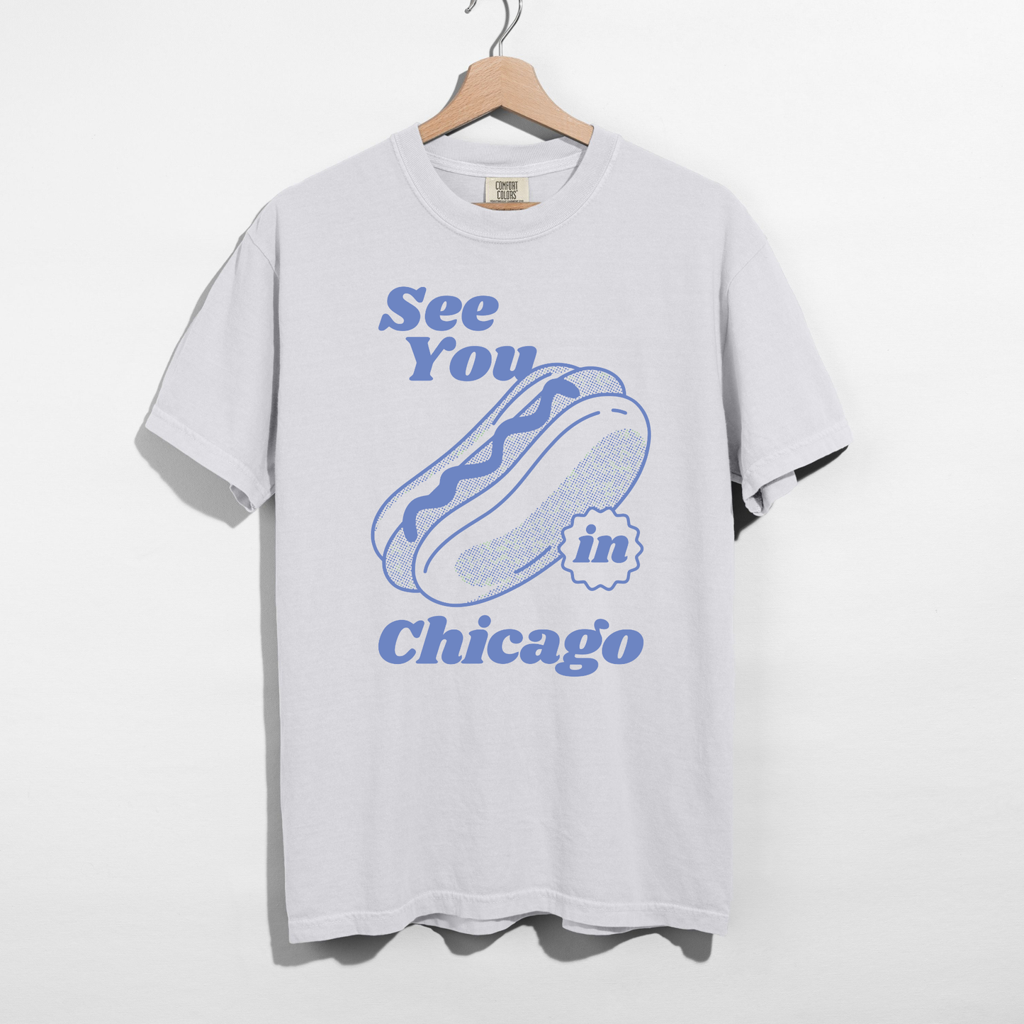 See You in Chicago Hot Dog Graphic Tee β Chicago Summer Shirt | Midwest City Pride T-Shirt