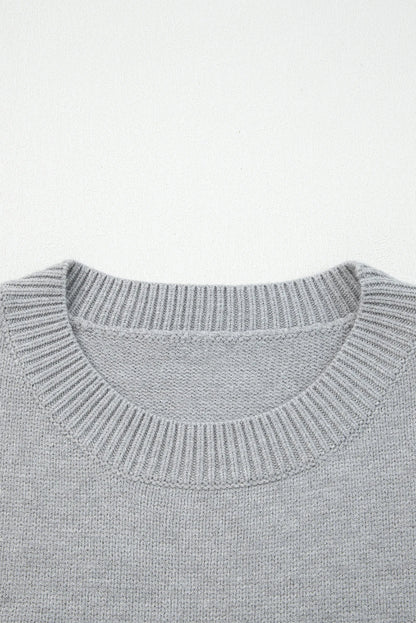 Western See You Cowboy Embroidered Stripe Cuff Sweater