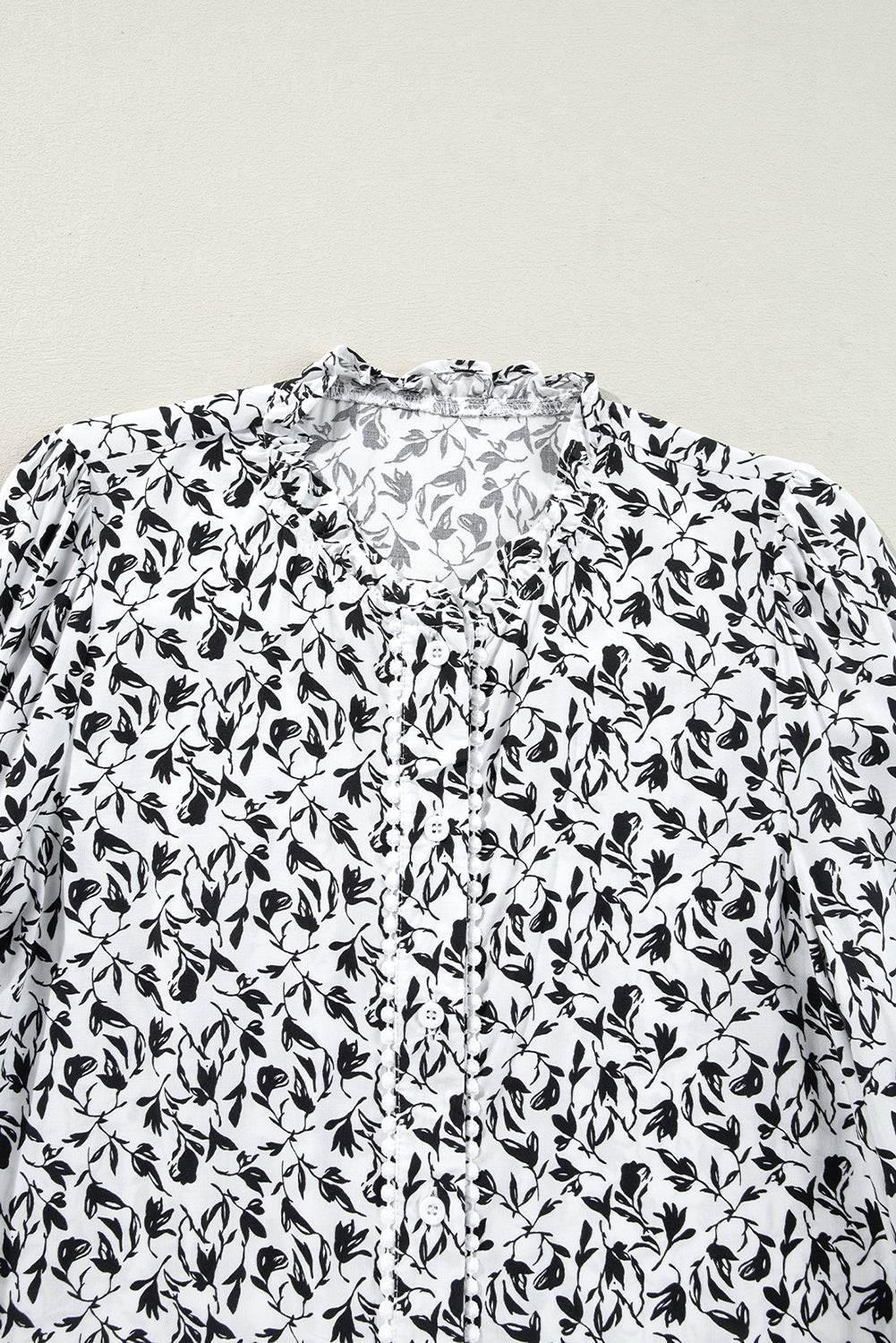 Floral Lace Puff Sleeve Top