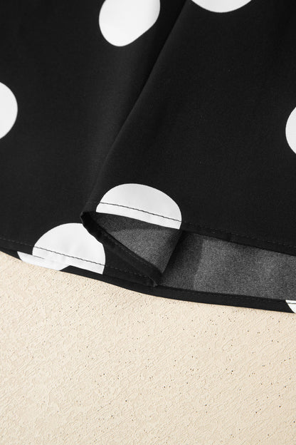 Polka Dot Pleated Tank & Wide Leg Pant Set