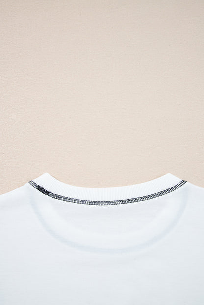Sophie Striped Colorblock Patchwork Oversized Sweatshirt - Black