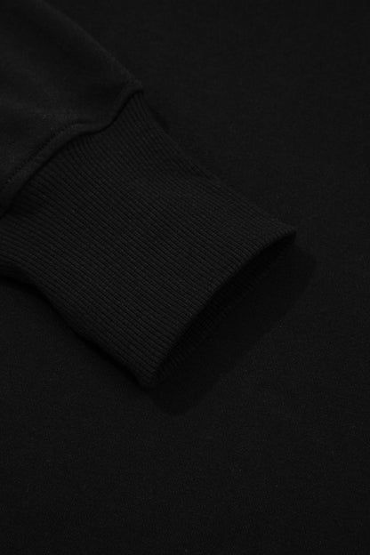 Solid Oversize Sweatshirt and Ribbed Leggings Set