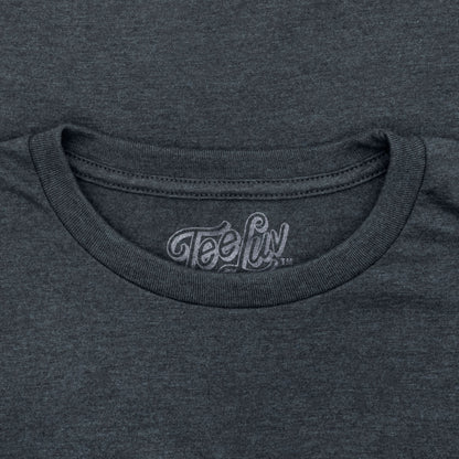 Miller Lite Beer Logo Front and Back Print T-Shirt - Denim Black Heather
