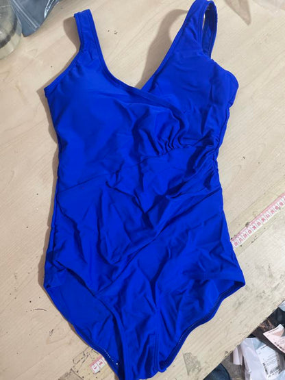 Swimsuit Women One Piece Swimming Pleated Swimsuit