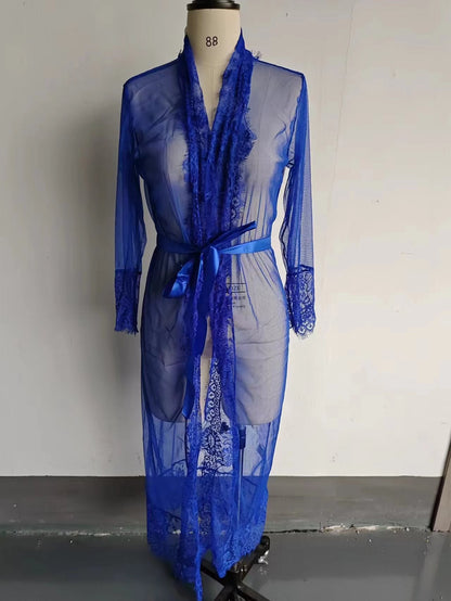 Sexy Underwear Sexy Lace Mesh Transparent Nightgown Retail