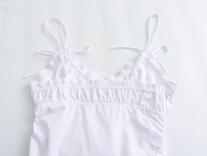 Women Clothing Sexy Sexy Pleating Strap Dress Women Summer Sweet Niche Hip Dress