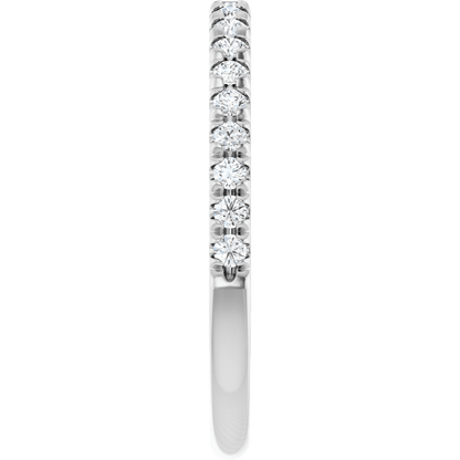 1/4 CTW Natural Diamond French-Set Anniversary Ring  14K Yellow Gold