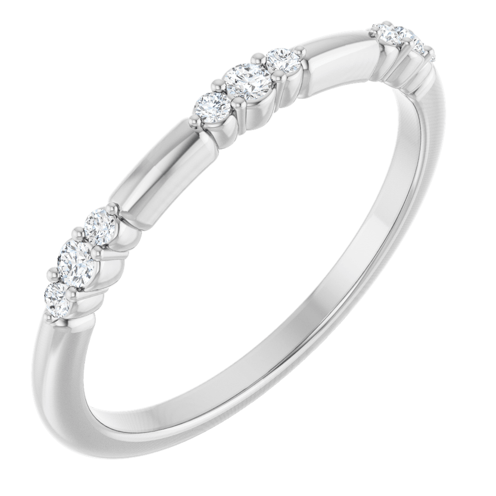 Élise 14K Gold Diamond Stackable Ring