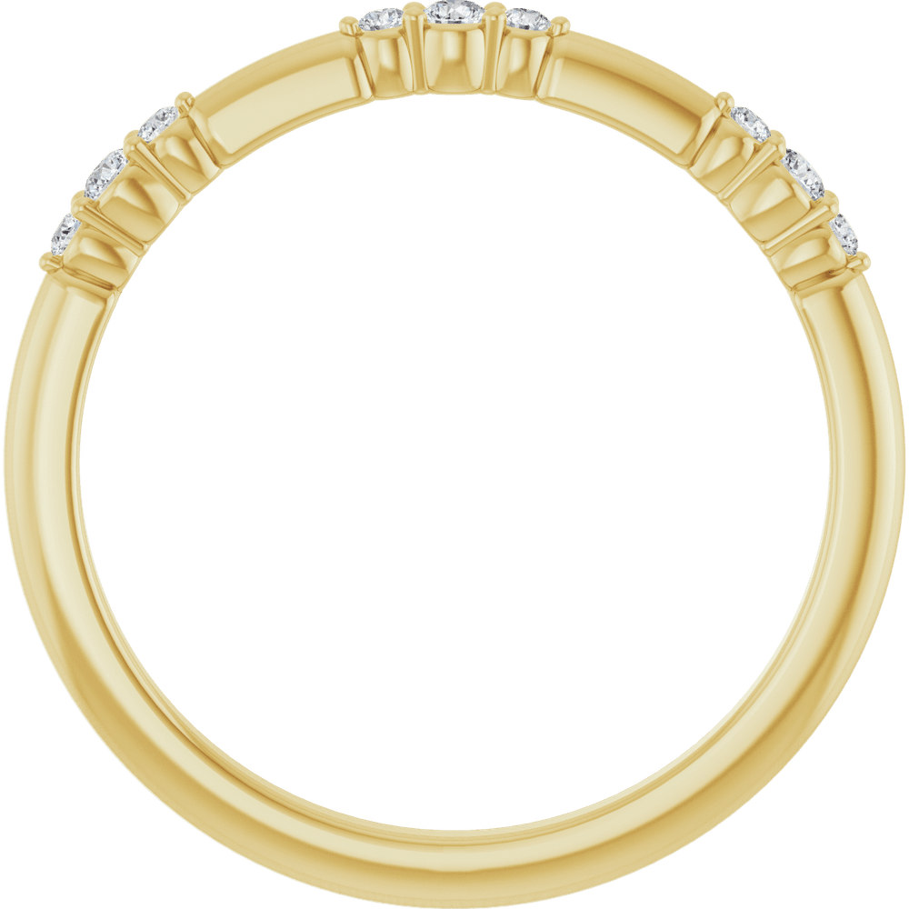 Élise 14K Gold Diamond Stackable Ring