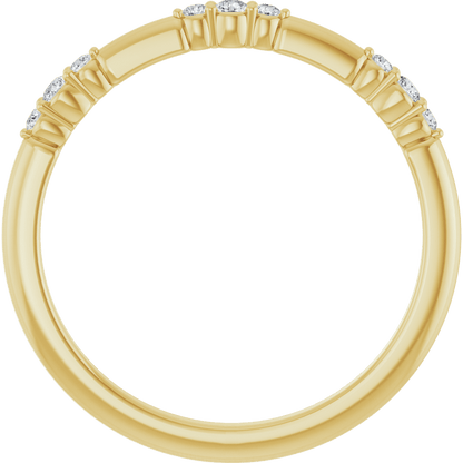 Élise 14K Gold Diamond Stackable Ring