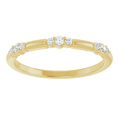 Élise 14K Gold Diamond Stackable Ring