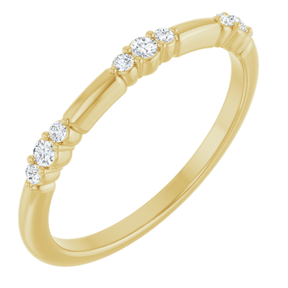Élise 14K Gold Diamond Stackable Ring