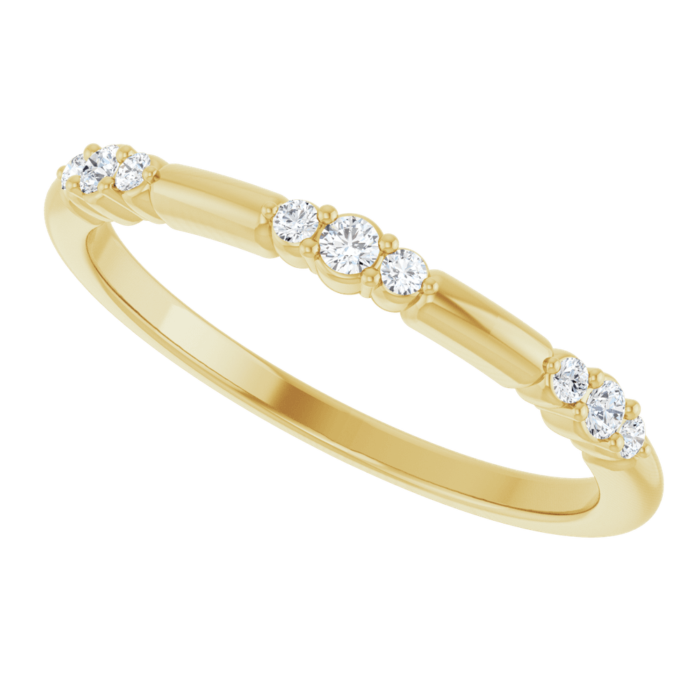 Élise 14K Gold Diamond Stackable Ring