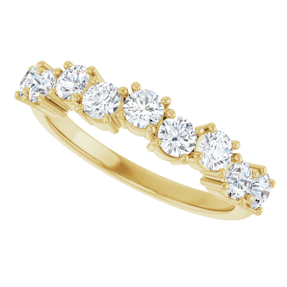 Aurielle 14K Gold Diamond Anniversary Band
