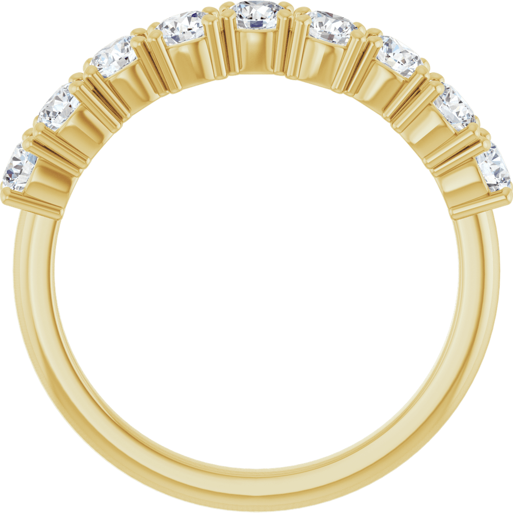 Aurielle 14K Gold Diamond Anniversary Band