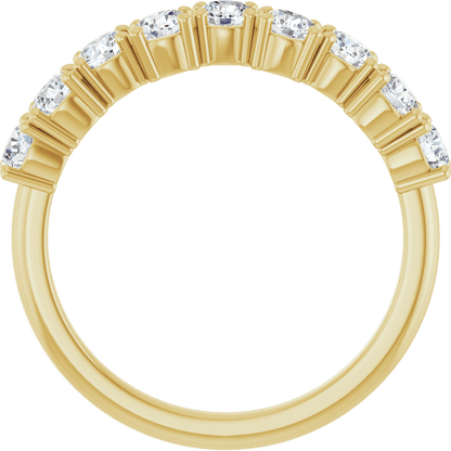 Aurielle 14K Gold Diamond Anniversary Band