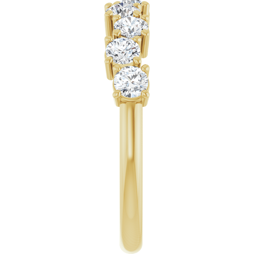 Aurielle 14K Gold Diamond Anniversary Band
