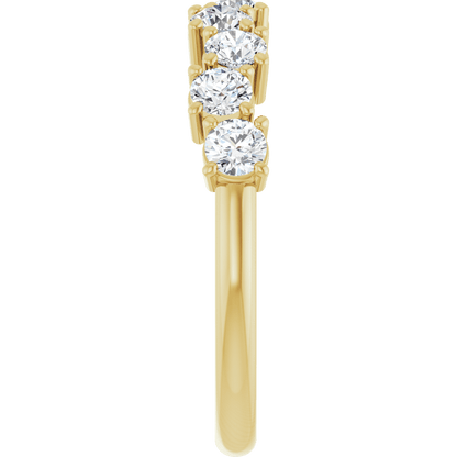 Aurielle 14K Gold Diamond Anniversary Band