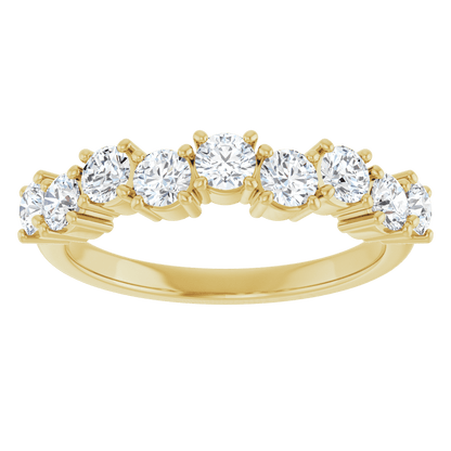 Aurielle 14K Gold Diamond Anniversary Band