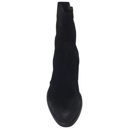 Black Suede Ankle Boot