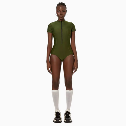 Swimwear Long Sleeve Sunscreen One Piece Bikini Short Sleeve Surfing Swimsuit Women Swimsuit