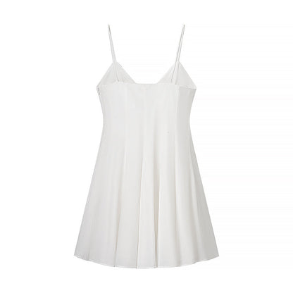 Summer Women Clothing Sexy Young Sexy Wear Waist Trimming Short Sling Dress