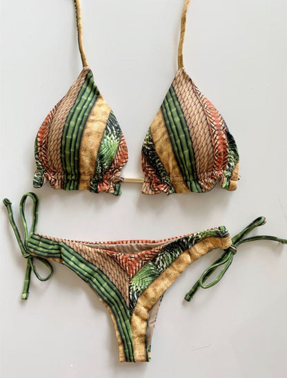 Swimsuit Floral Vintage Bikini Sexy Swimwear