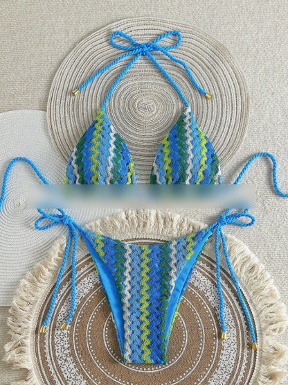 Swimsuit Women Bikini Sexy Bikini Women Fission Swimsuit Braid Rope Bikini