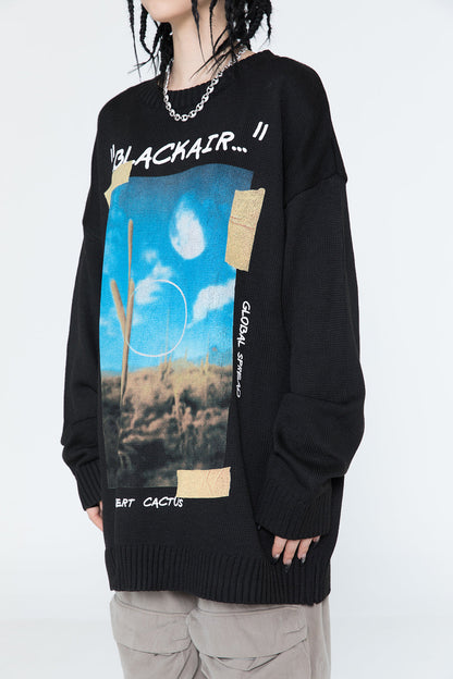Desert Cactus Knit Sweater