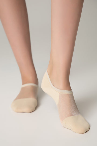 Cotton Ankle Socks Conte Active - Inserts Of Transparent Mesh