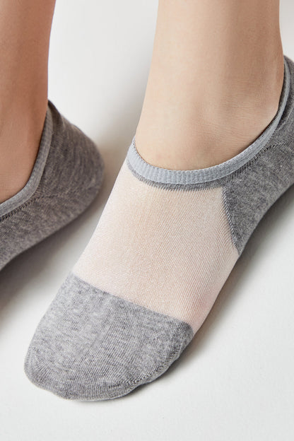 Cotton Ankle Socks Conte Active - Inserts Of Transparent Mesh