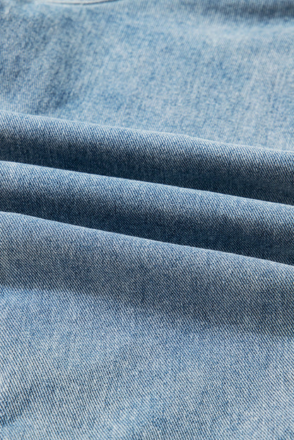 Denim Patch Pocket Side-Tie Jacket