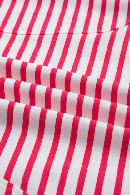 Stripe Drop Shoulder Short Sleeve T-Shirt