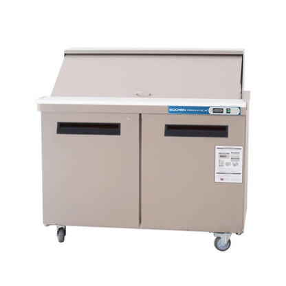 48 inch Salad Sandwich Prep Table Refrigerator, Mega Top, Stainless Steel Food Prep Cooler