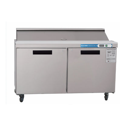 60 inch Salad Sandwich Prep Table Refrigerator, Stainless Steel Food Prep Cooler