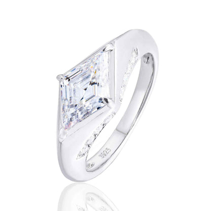 Lumière Rhombus 3.5CT Moissanite Engagement Ring