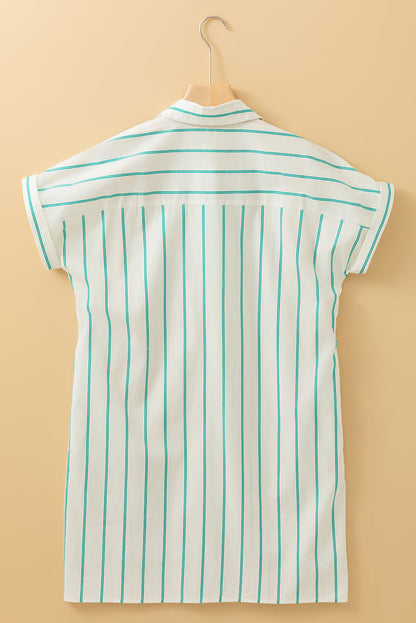 Stripe St. Patrick's Day Short Sleeve Mini Dress