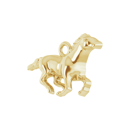 Élan Équestre 14K Yellow Gold Horse Dangle