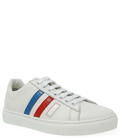 White Leather 3 Stripe Womens Sneaker