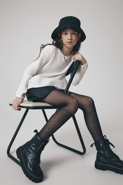Conte Tights for girls Milana 20 Den - Knee-Highs Imitation
